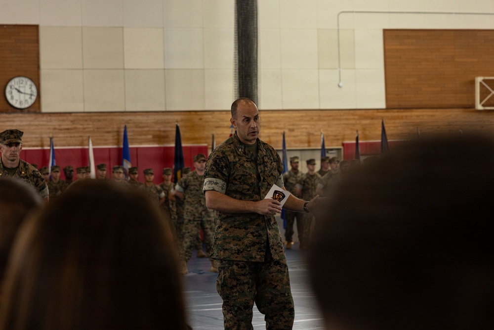 U.S. Marines with 12th LCT Participate in Change of Command Ceremony