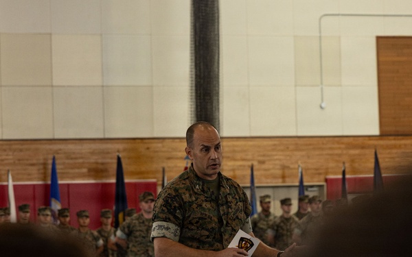U.S. Marines with 12th LCT Participate in Change of Command Ceremony