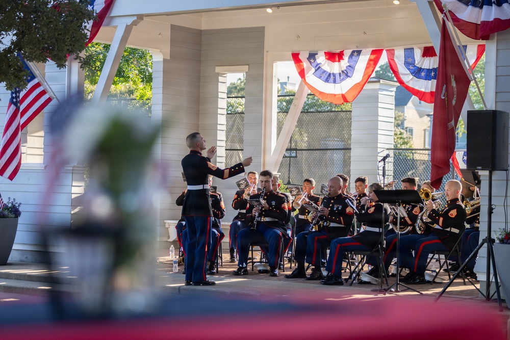 2nd Marine Aircraft Wing Band performs during Fleet Week Norfolk