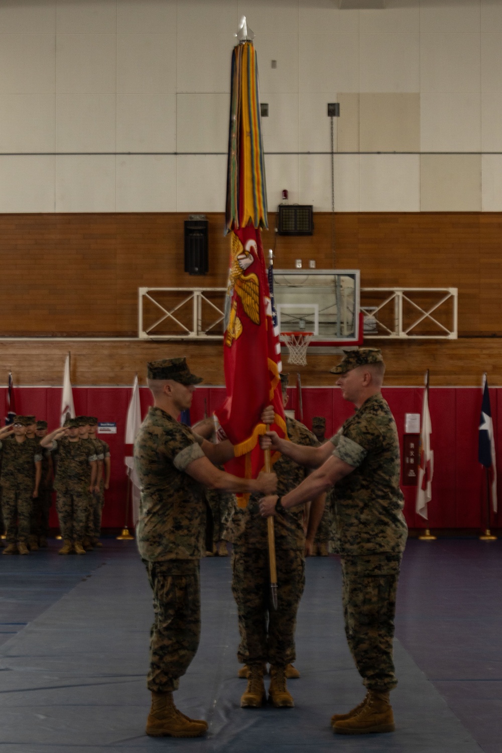 U.S. Marines with 12th LCT Participate in Change of Command Ceremony