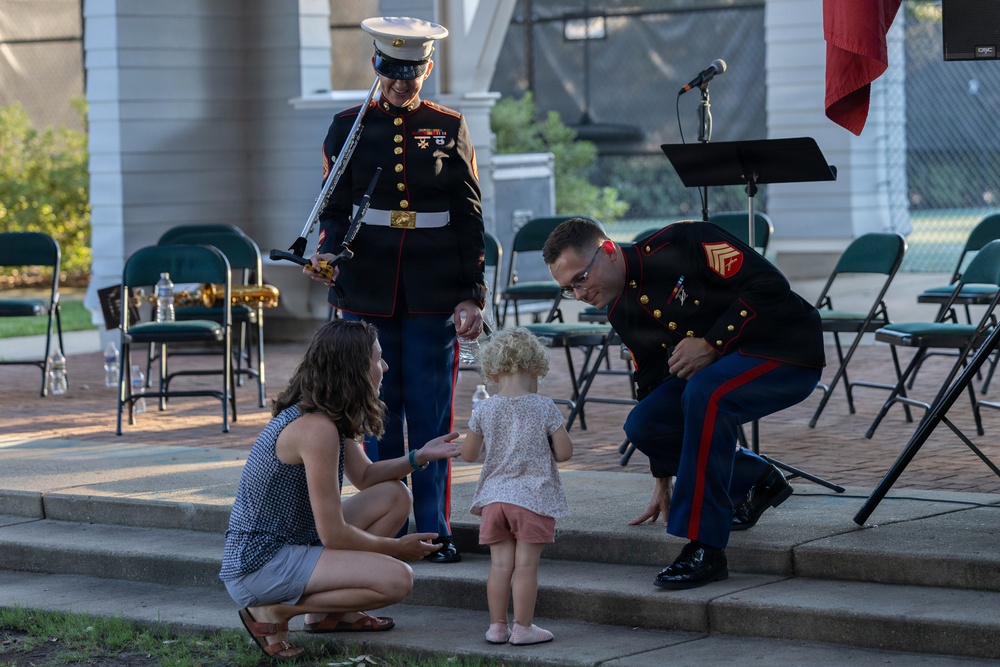 2nd Marine Aircraft Wing Band performs during Fleet Week Norfolk