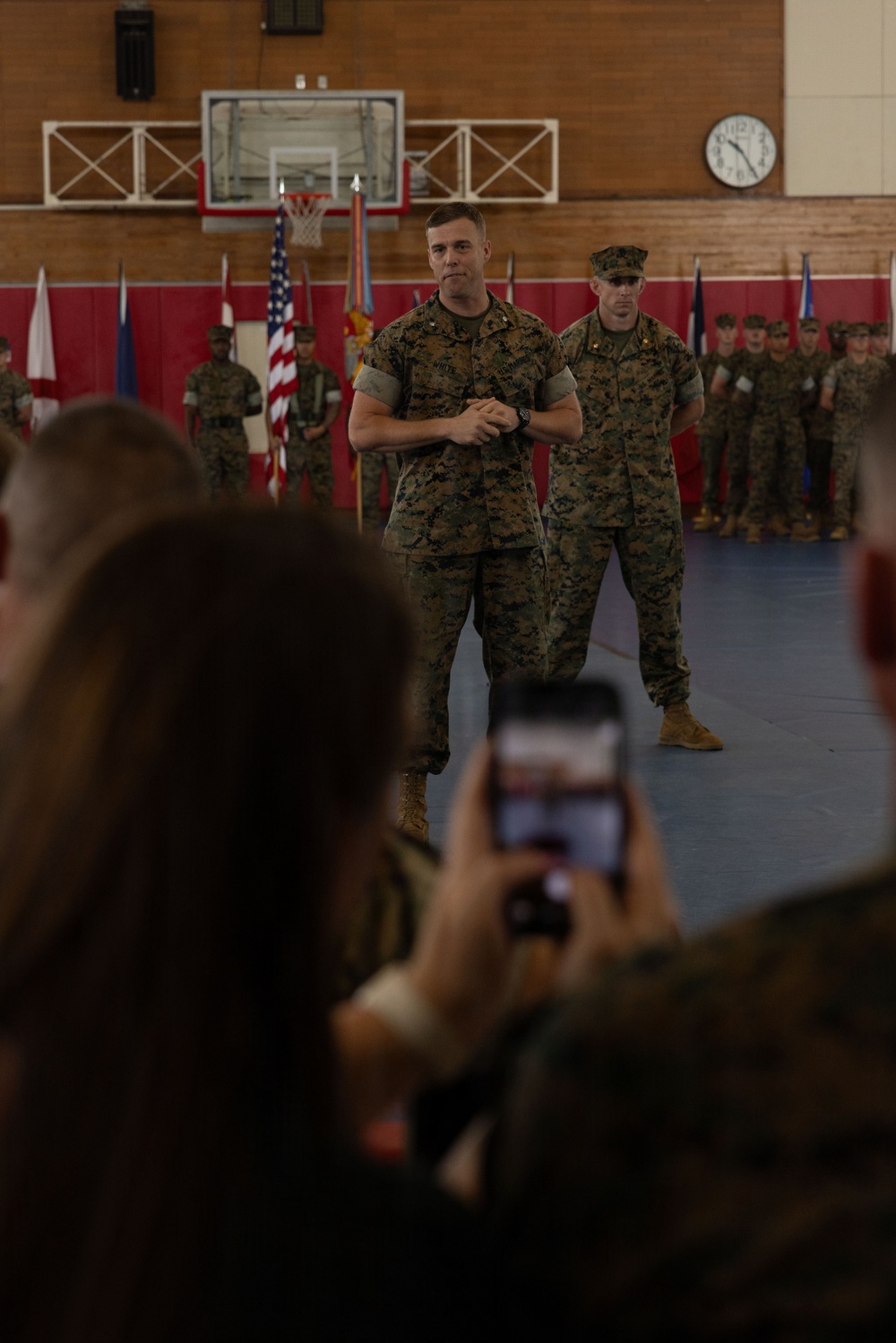 U.S. Marines with 12th LCT Participate in Change of Command Ceremony