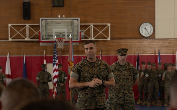 U.S. Marines with 12th LCT Participate in Change of Command Ceremony