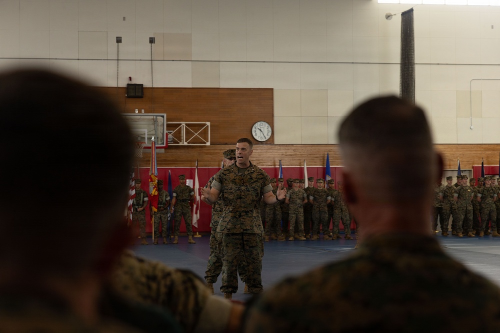 U.S. Marines with 12th LCT Participate in Change of Command Ceremony