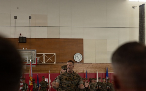 U.S. Marines with 12th LCT Participate in Change of Command Ceremony