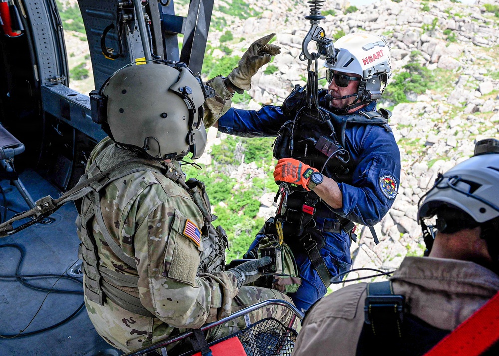 OKGuard and OK Task Force 1 rescue injured hiker