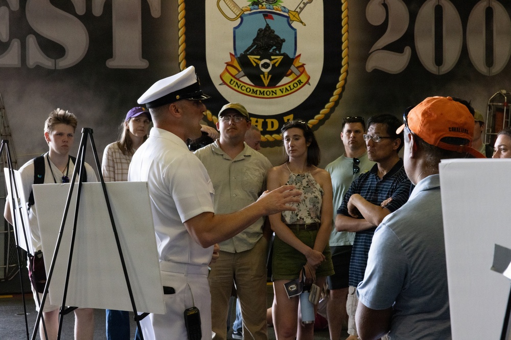 Ship tours aboard USS Iwo Jima (LHD7) during Fleet Week Norfolk