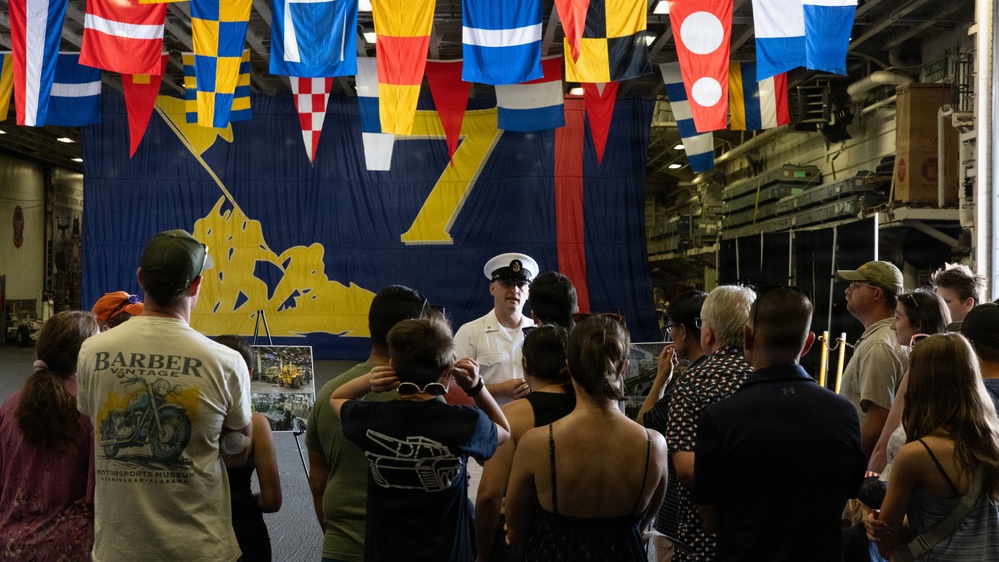 Ship tours aboard USS Iwo Jima (LHD7) during Fleet Week Norfolk