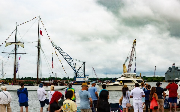 Sail 250 Virginia Parade of Sail arrives in Norfolk