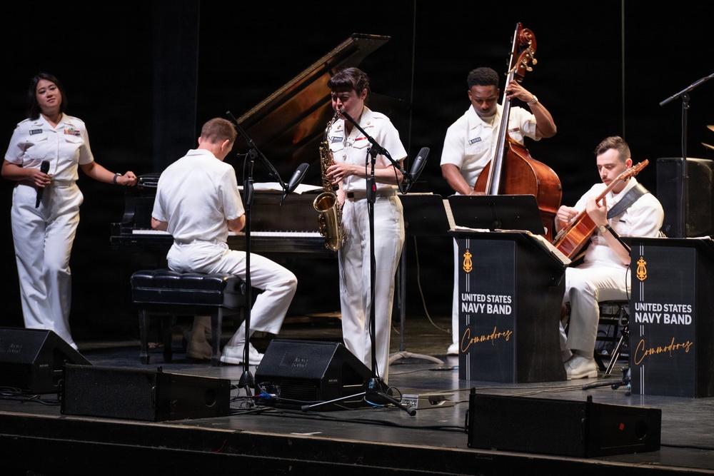 U.S. Navy Band Commodores perform at Artpark in Lewiston, New York