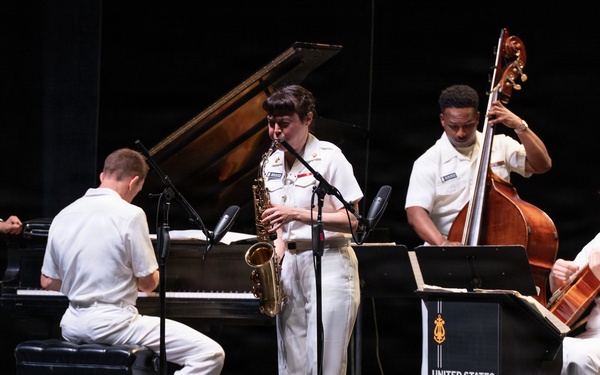 U.S. Navy Band Commodores perform at Artpark in Lewiston, New York