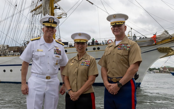 Lt. Gen. Roberta Bobbi Shea and Col Aaron C. Norwood attends Fleet Week Norfolk
