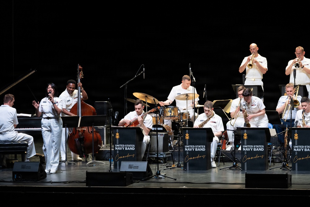 U.S. Navy Band Commodores perform at Artpark in Lewiston, New York