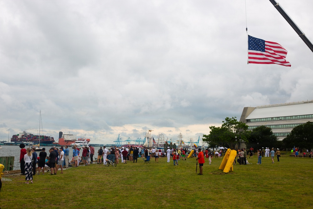 Sail 250 Virginia Parade of Sail arrives in Norfolk