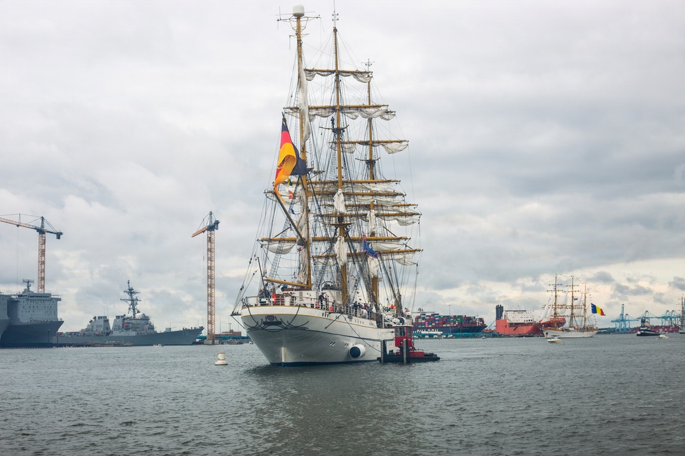 Sail 250 Virginia Parade of Sail arrives in Norfolk