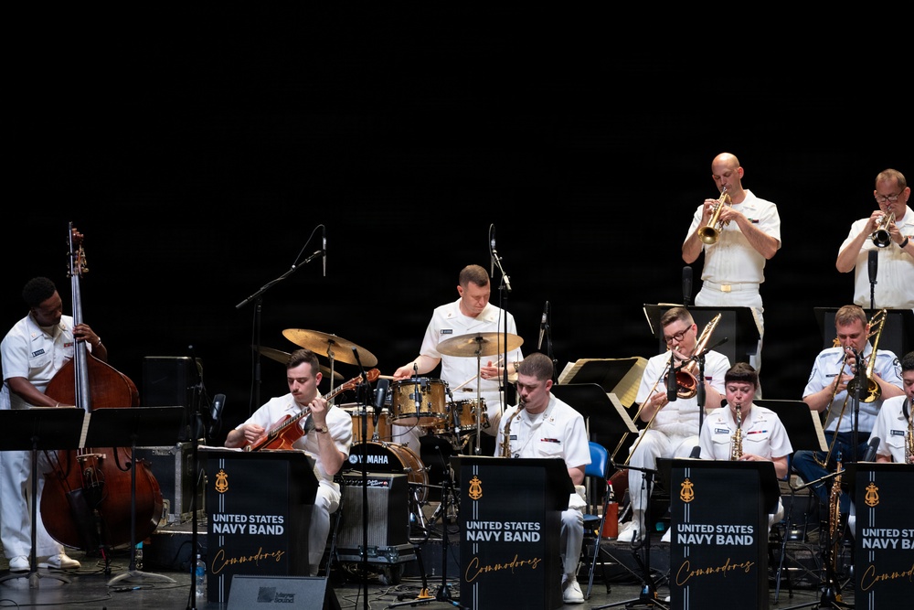 U.S. Navy Band Commodores perform at Artpark in Lewiston, New York