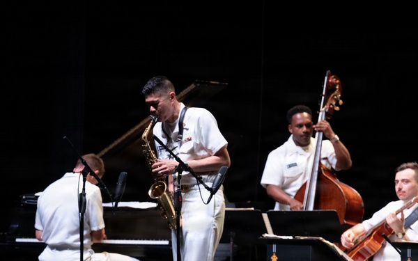U.S. Navy Band Commodores perform at Artpark in Lewiston, New York