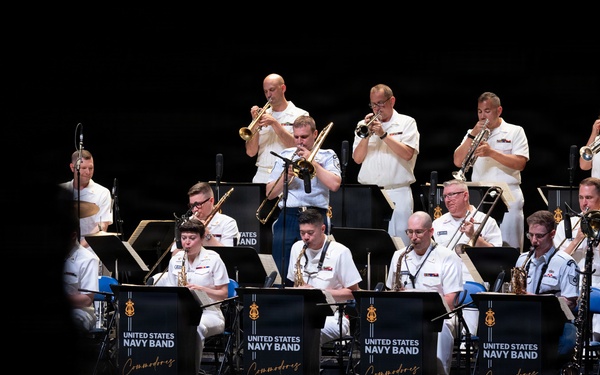 U.S. Navy Band Commodores perform at Artpark in Lewiston, New York
