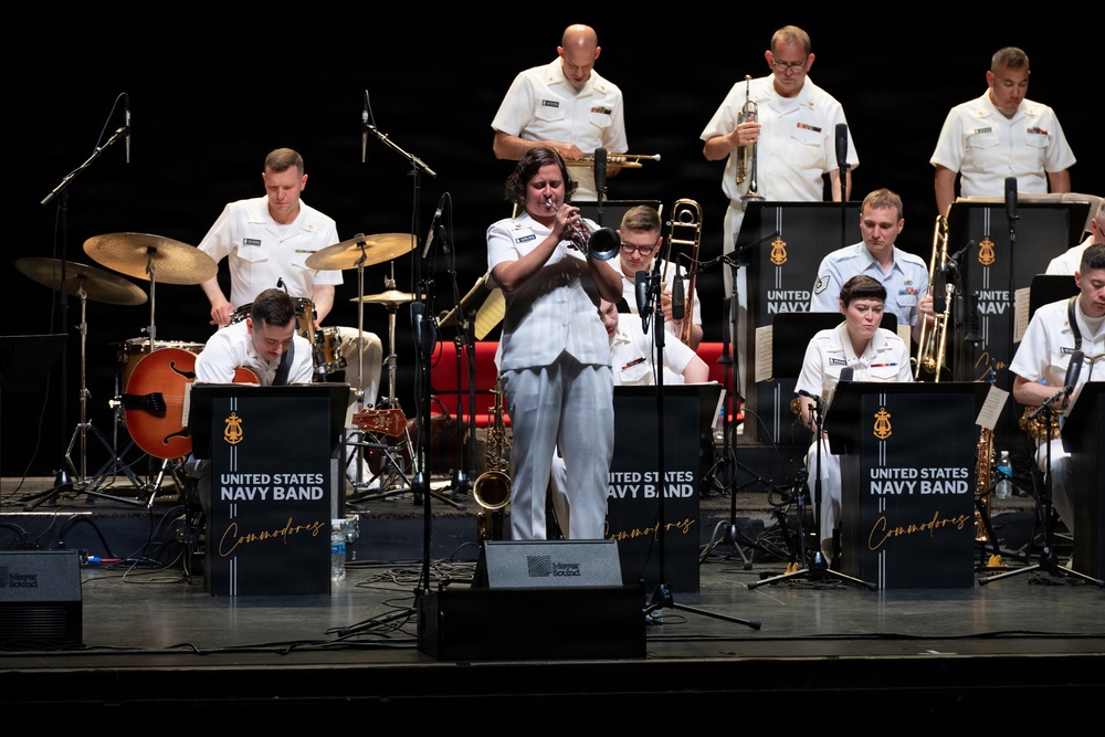 U.S. Navy Band Commodores perform at Artpark in Lewiston, New York