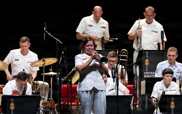U.S. Navy Band Commodores perform at Artpark in Lewiston, New York
