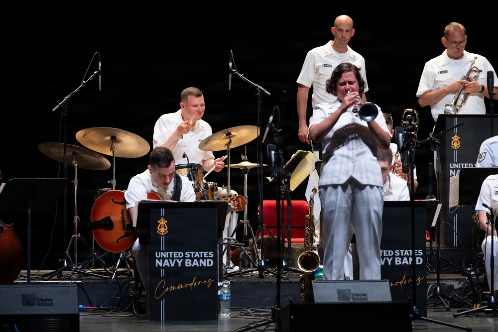 U.S. Navy Band Commodores perform at Artpark in Lewiston, New York