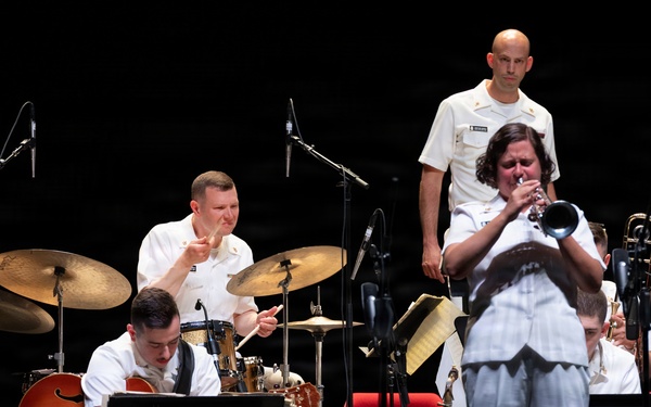 U.S. Navy Band Commodores perform at Artpark in Lewiston, New York
