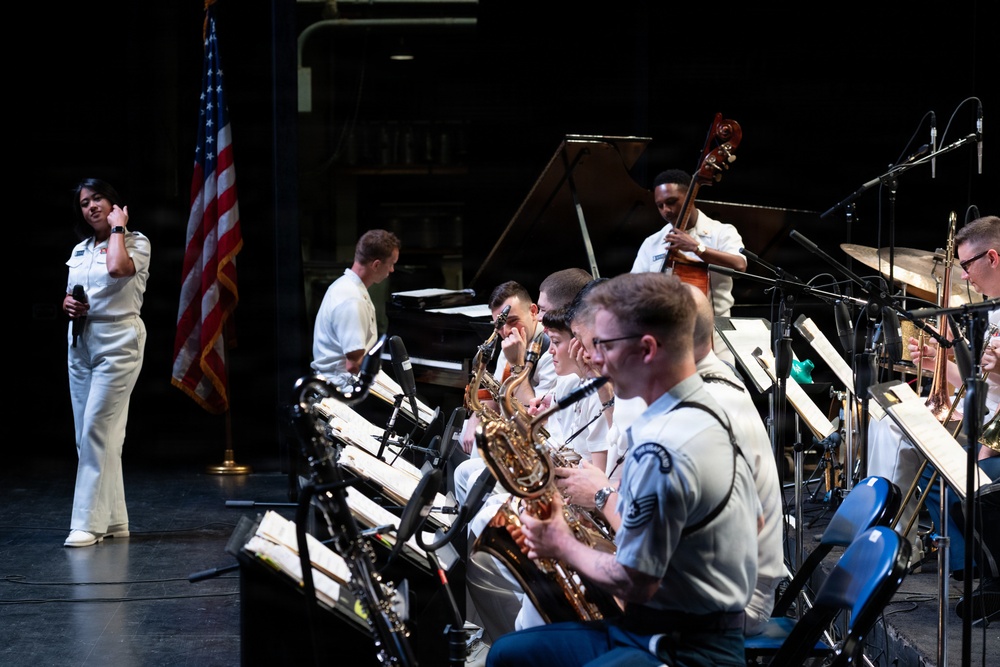 U.S. Navy Band Commodores perform at Artpark in Lewiston, New York