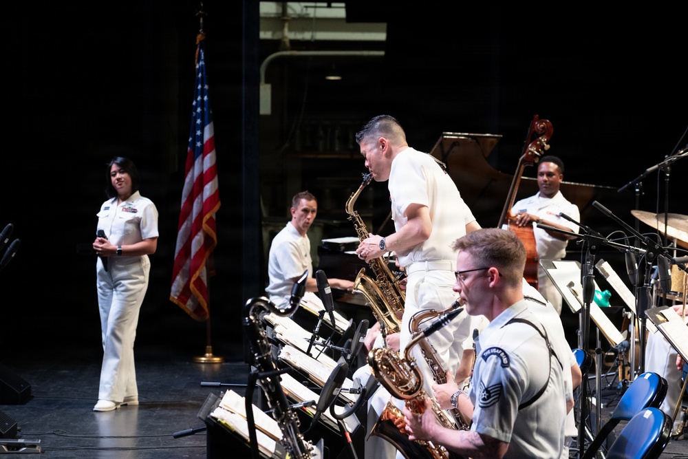 U.S. Navy Band Commodores perform at Artpark in Lewiston, New York