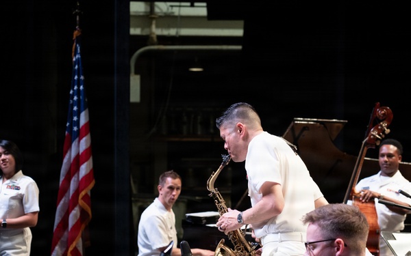 U.S. Navy Band Commodores perform at Artpark in Lewiston, New York