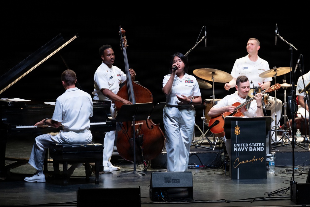 U.S. Navy Band Commodores perform at Artpark in Lewiston, New York