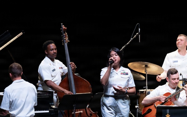 U.S. Navy Band Commodores perform at Artpark in Lewiston, New York