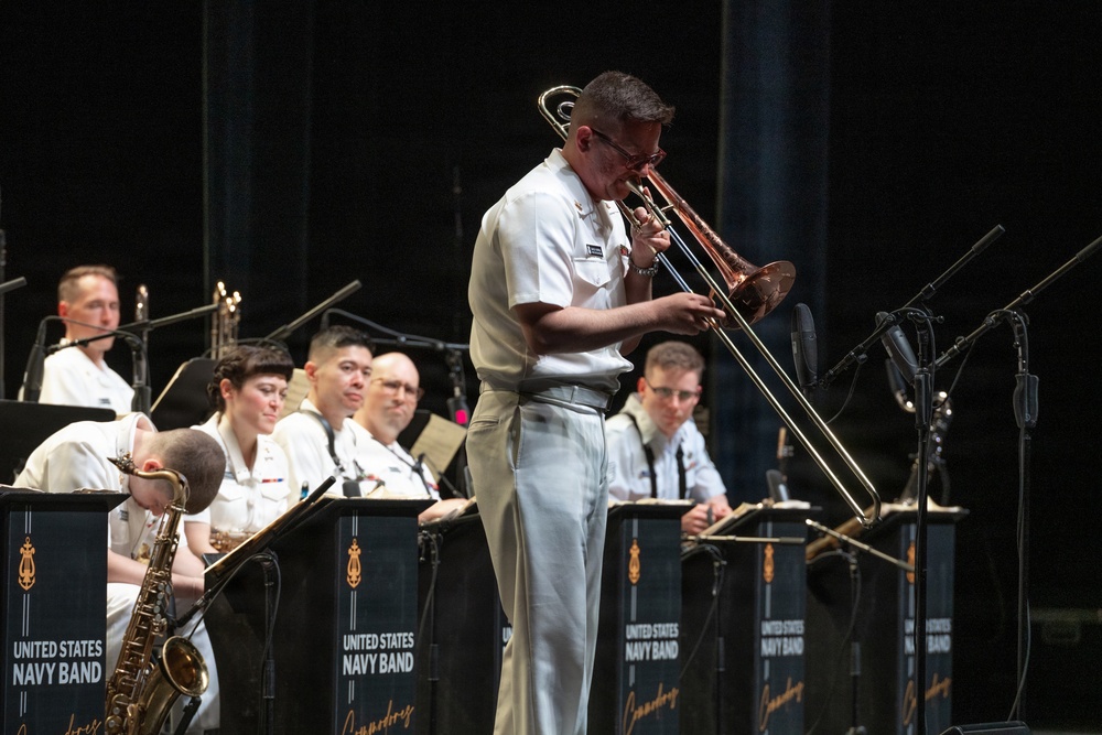U.S. Navy Band Commodores perform at Artpark in Lewiston, New York