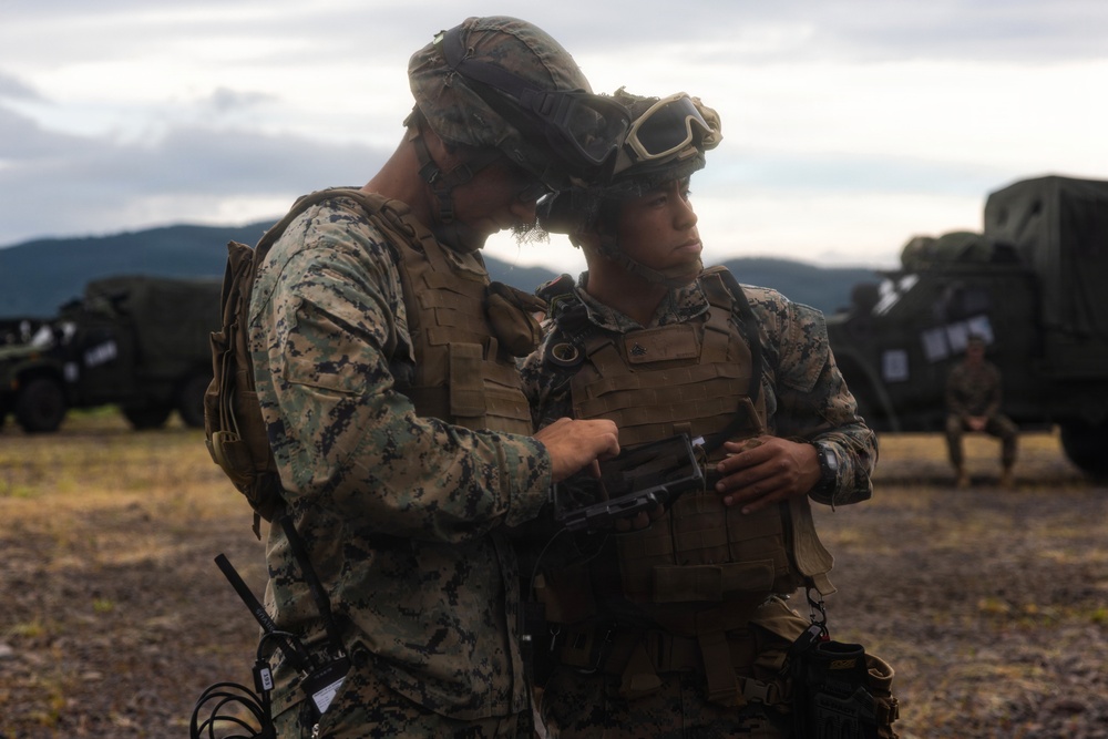 HIJUDAI MANEUVER AREA, OITA, JAPAN – U.S. Marines with 12th Marine Littoral Regiment Rehearse TRUAS Operations in Preparation for Exercise Resolute Dragon 26