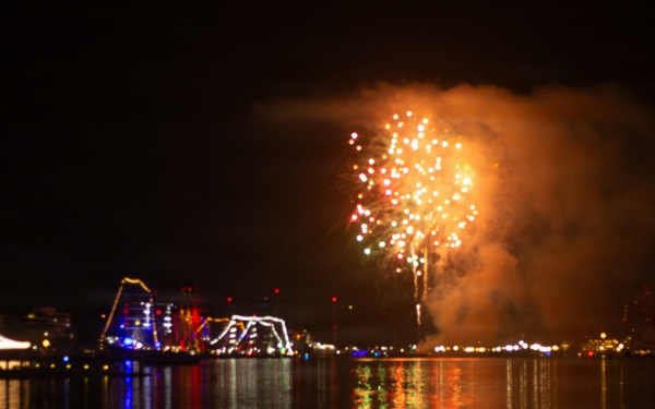 Sail 250 Virginia Firework display Norfolk