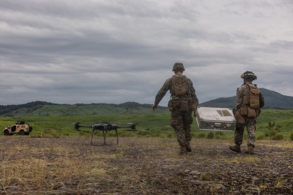 HIJUDAI MANEUVER AREA, OITA, JAPAN – U.S. Marines with 12th Marine Littoral Regiment Rehearse TRUAS Operations in Preparation for Exercise Resolute Dragon 26