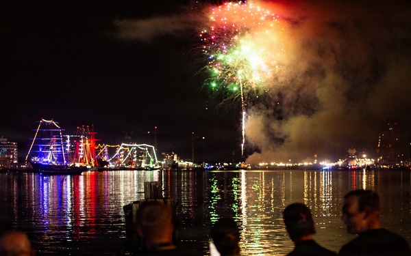 Sail 250 Virginia Firework display Norfolk