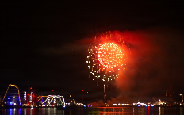 Sail 250 Virginia Firework display Norfolk