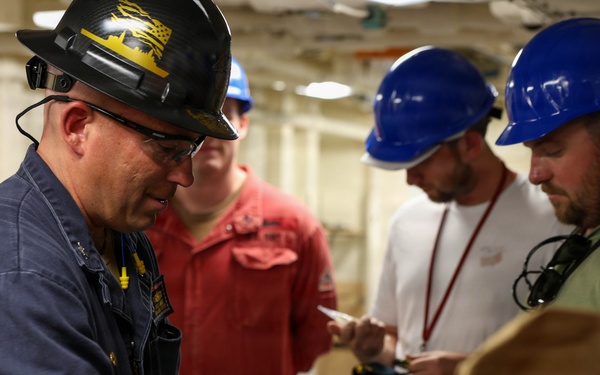 NASCAR Driver Chase Biscoe Tours USS Somerset