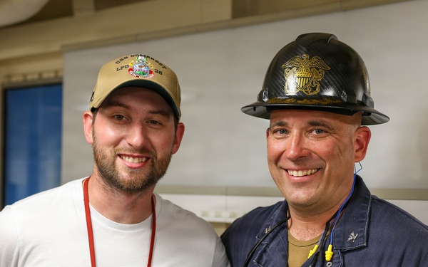 NASCAR Driver Chase Biscoe Tours USS Somerset