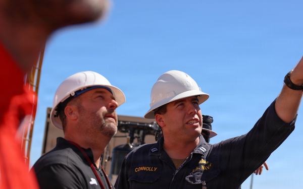 NASCAR driver Denny Hamlin visits USS O’Kane