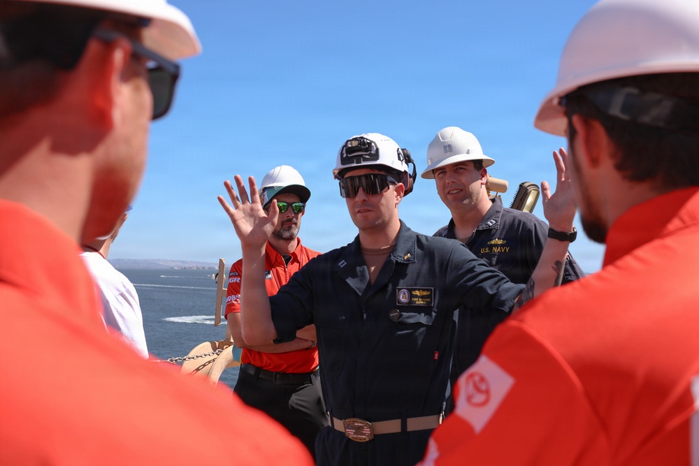 NASCAR driver Denny Hamlin visits USS O’Kane