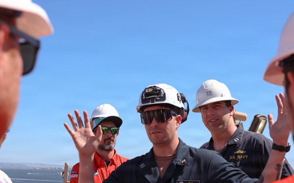 NASCAR driver Denny Hamlin visits USS O’Kane