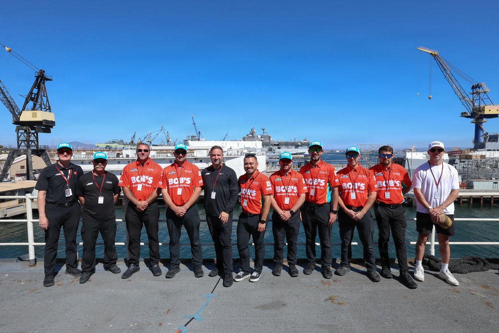 NASCAR driver Denny Hamlin visits USS O’Kane