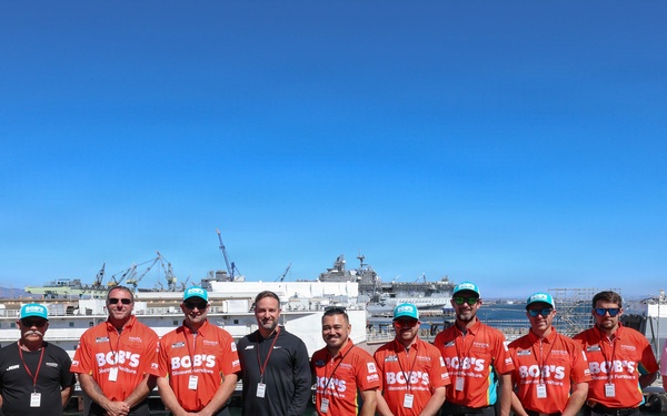 NASCAR driver Denny Hamlin visits USS O’Kane