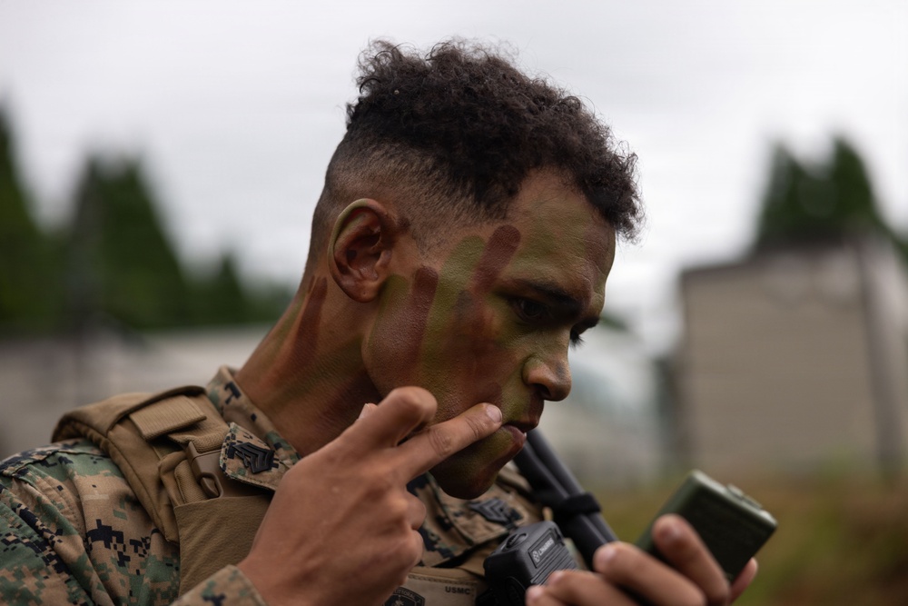 HIJUDAI MANEUVER AREA, OITA, JAPAN – U.S. Marines with 12th LCT conducts Force on Force training during exercise Resolute Dragon 26