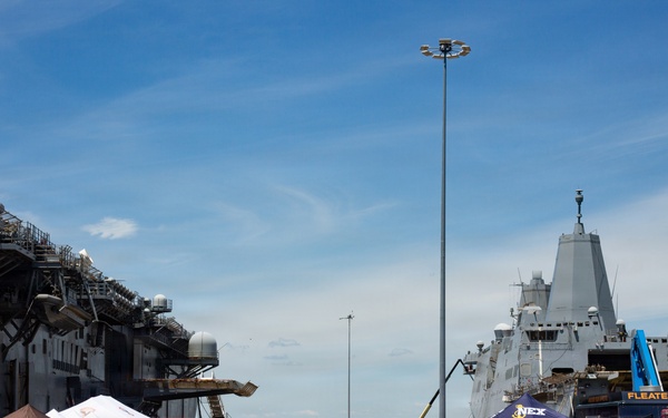 Sail 250 Virgina Static Display and USS Iwo Jima (LHD7)
