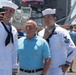 Former CNO visits USS Carl Vinson