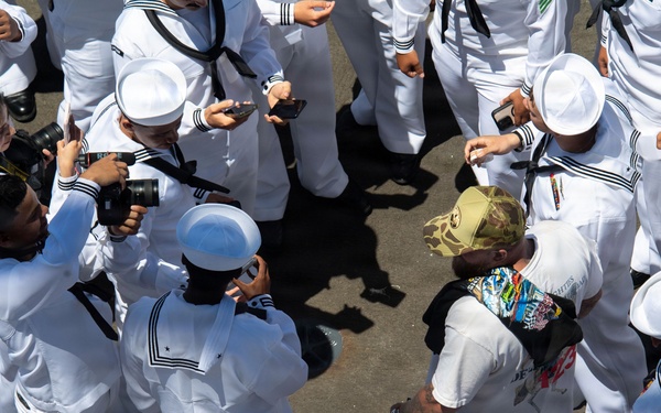 USS Carl Vinson (CVN 70) Hosts Jake Paul during NASCAR San Diego Weekend