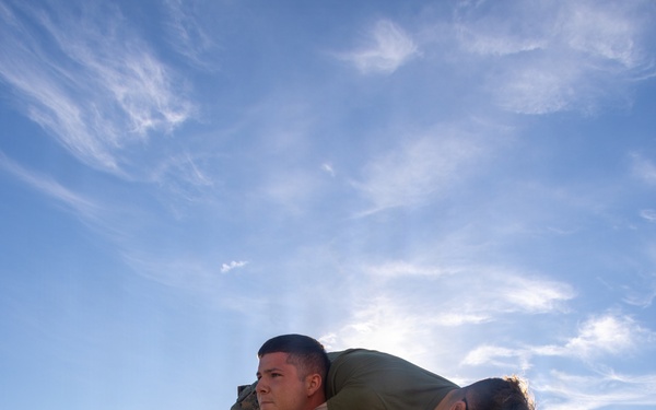 U.S. Marines PT during Fleet Week Norfolk