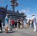 Former CNO visits USS Carl Vinson